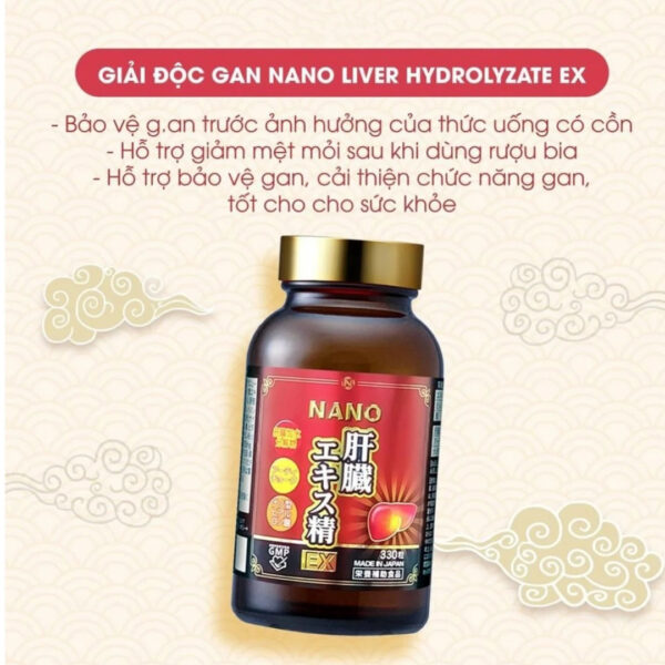 Viên Uống Hỗ Trợ Giải Độc Gan Nano Liver Extract Sperm EX 330 viên - Hình ảnh 3