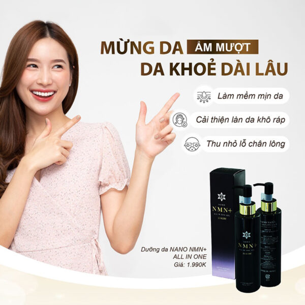 Gel Dưỡng Da Nano NMN+ All In One 200g Nhật Bản - Hình ảnh 5