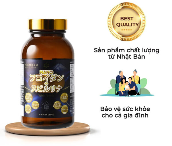 Viên Uống Nano Fucoidan Và Tảo Xoắn Spirulina 2000 Viên Nhật Bản - Hình ảnh 7