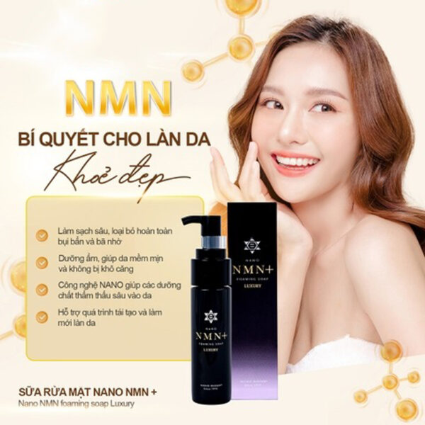 Sữa Rửa Mặt Nano NMN+ 150ml Nhật Bản - Hình ảnh 7