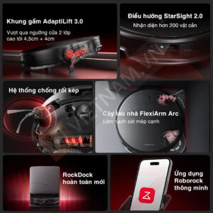 Alternative view of Robot hút bụi lau nhà Roborock Saros 20 – Bản Quốc Tế